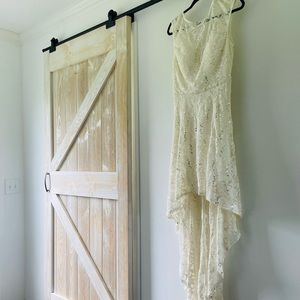 Asymmetrical White Dress